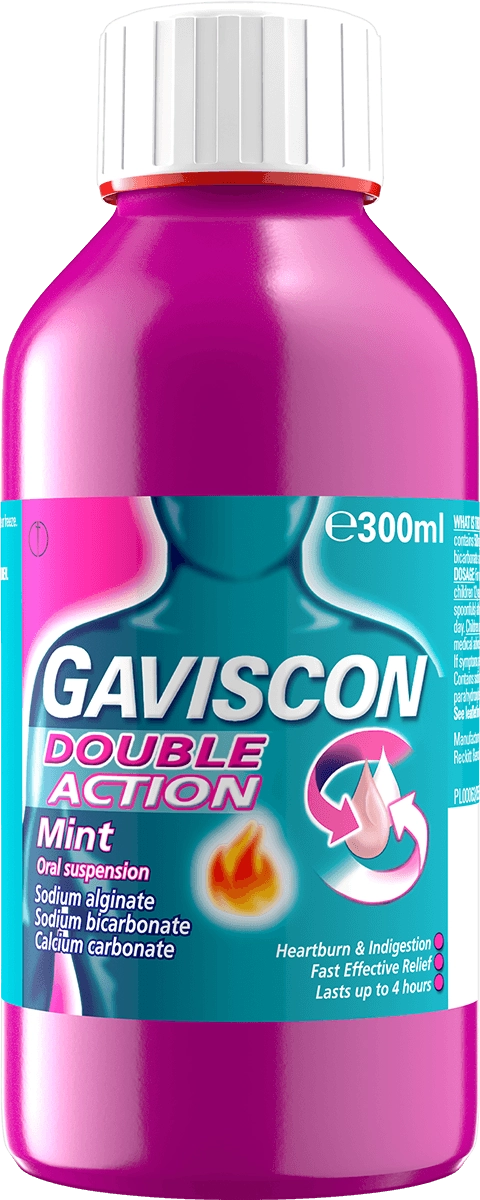 Gaviscon Double Action Mint Oral Suspension 150ml | High Quality Health & Wellbeing Product Online - Product Image Gaviscon Double Action Mint Oral Suspension 150ml | High Quality Health & Wellbeing Product Online - Product Image
